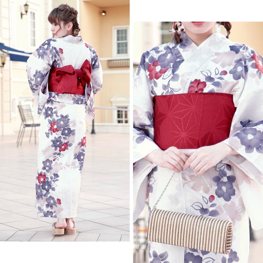 SOUBIEN（創美苑） 浴衣 レディース 3点セット （浴衣/半幅帯/下駄