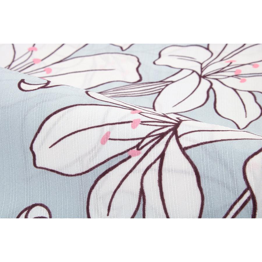 ORIGINAL YUKATA 百合花柄 浴衣・帯セット オリジナル百合柄浴衣＆帯セット