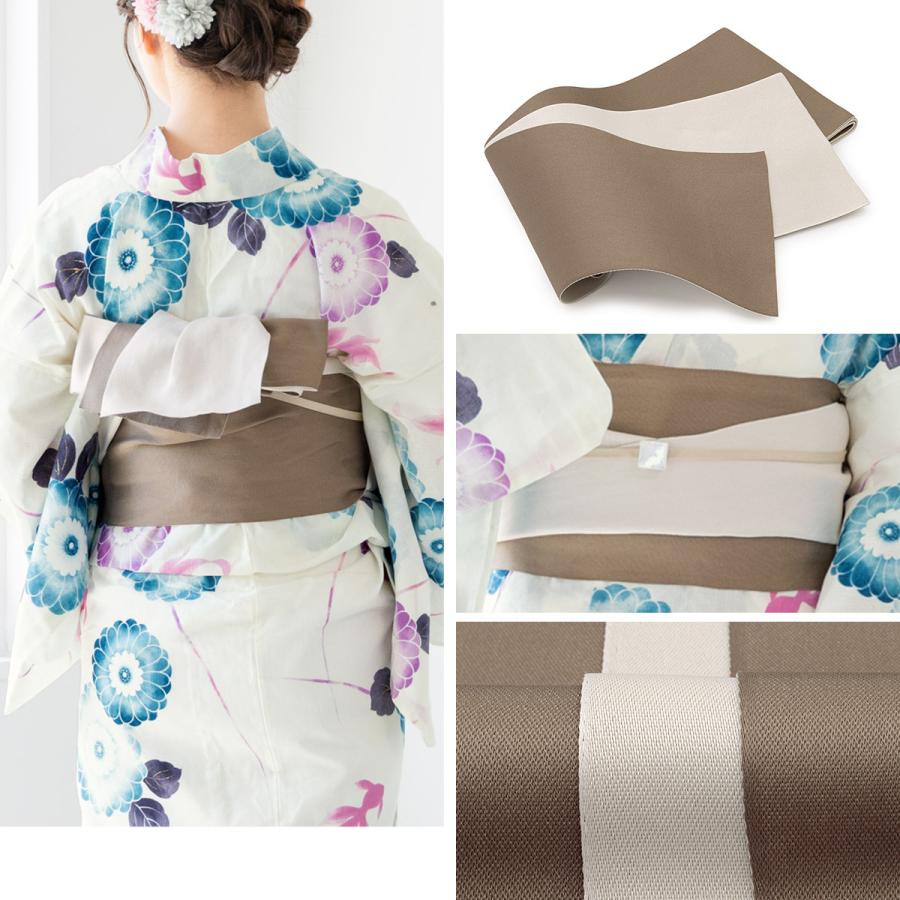 新品未使用　浴衣　半幅帯セット　ボヌールセゾン bonheur saisons 浴衣 レディース セット 浴衣セット 半幅帯