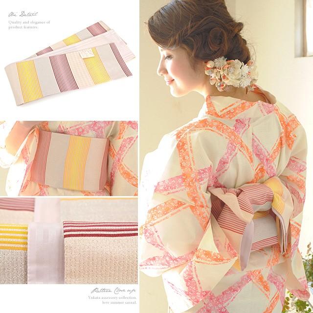 浴衣 レディース 3点セット （浴衣/半幅帯/下駄） bonheur saisons