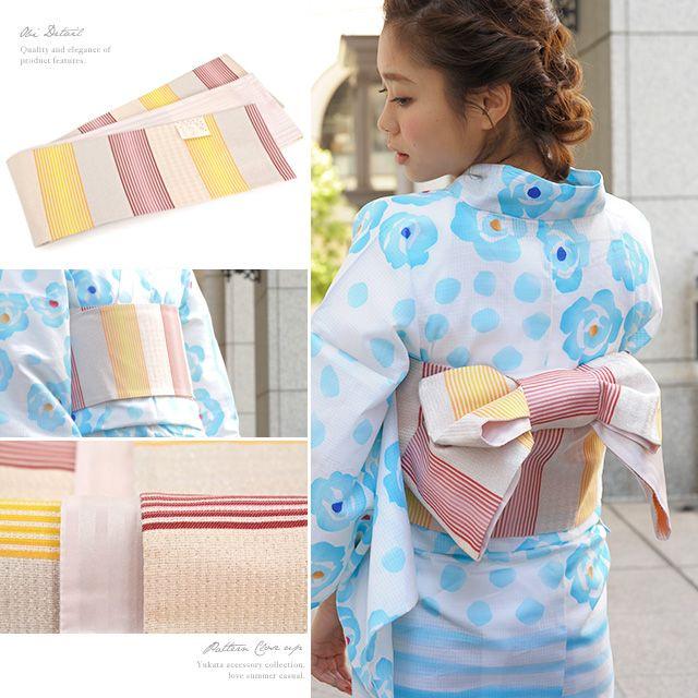 【新品】bonheur saisons Jec art modern 浴衣セット SOUBIEN（創美苑） 浴衣 レディース 3点セット （浴衣/半幅帯/下駄