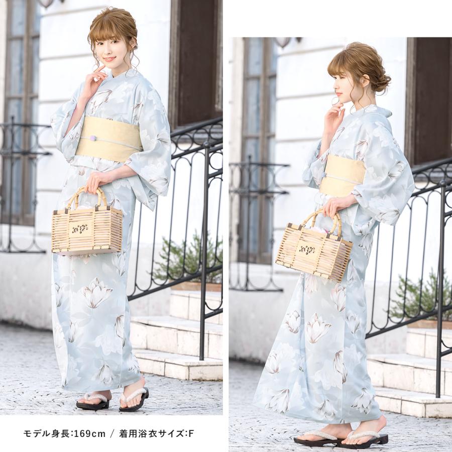 ラスト！新品☆呉服屋♪大人上品な古典花　夏着物　浴衣３点セット Amazon.co.jp: 呉服屋大人上品な先染め 菖蒲 夏着物 浴衣3点