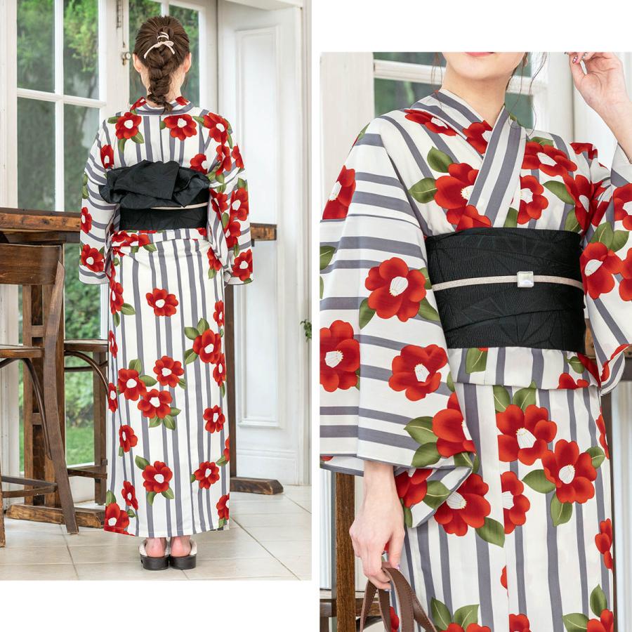 SOUBIEN 浴衣 レディース セット レトロ 浴衣セット 大人 3点