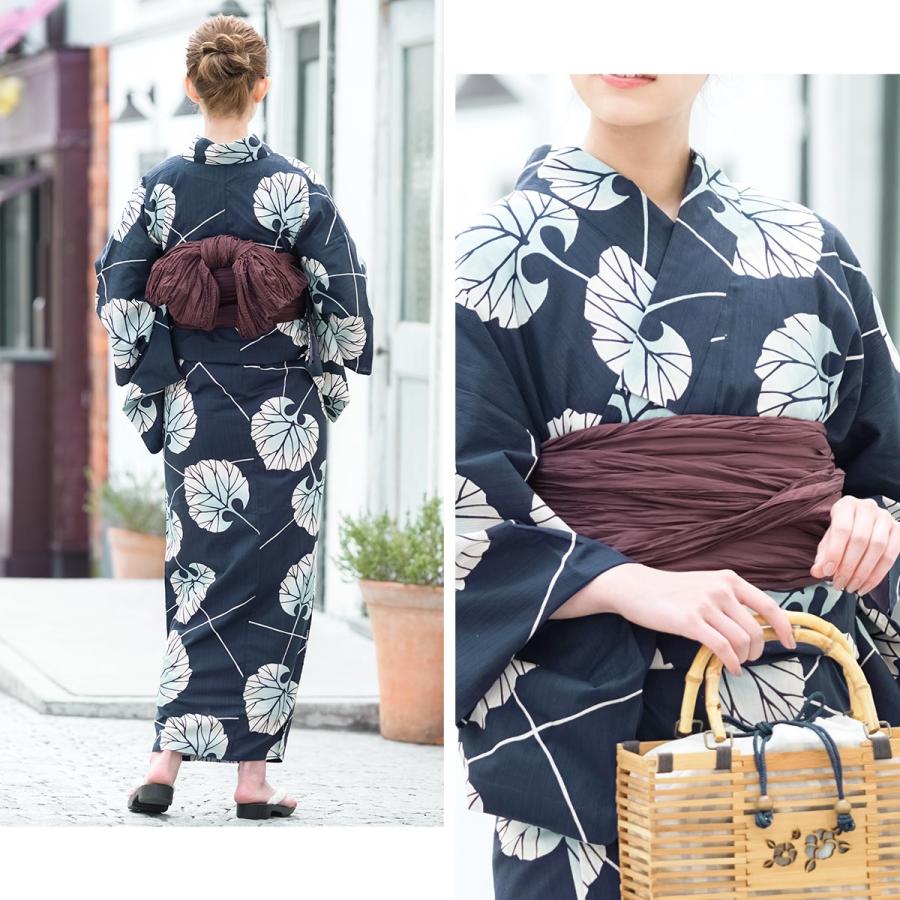 藤浴衣セット　兵児帯　ボルドー　ネイビー　紺色 大人花柄　古典花柄　和柄 藤浴衣セット 兵児帯 レッド ネイビー 紺色 大人花柄 古典花柄