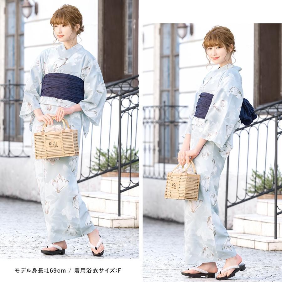 新品☆呉服屋♪大人上品なマーガレット　スレンダー夏着物　浴衣３点セット 浴衣 セット レディース 浴衣セット夏 女性| きもの館 創美苑