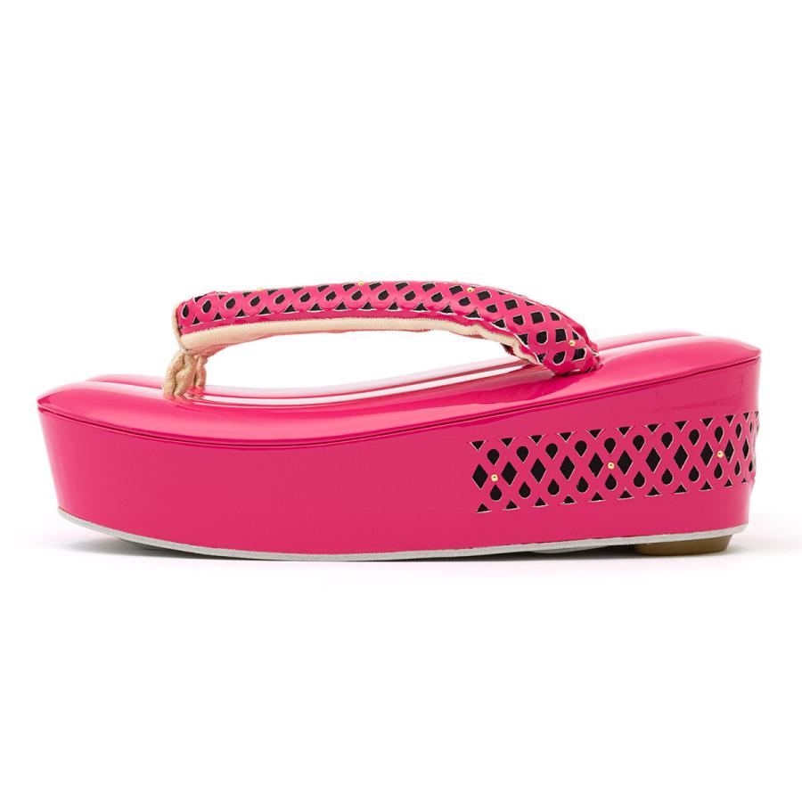 SOUBIEN（創美苑） 草履 成人式 レディース 厚底 振袖 fussa ピンク