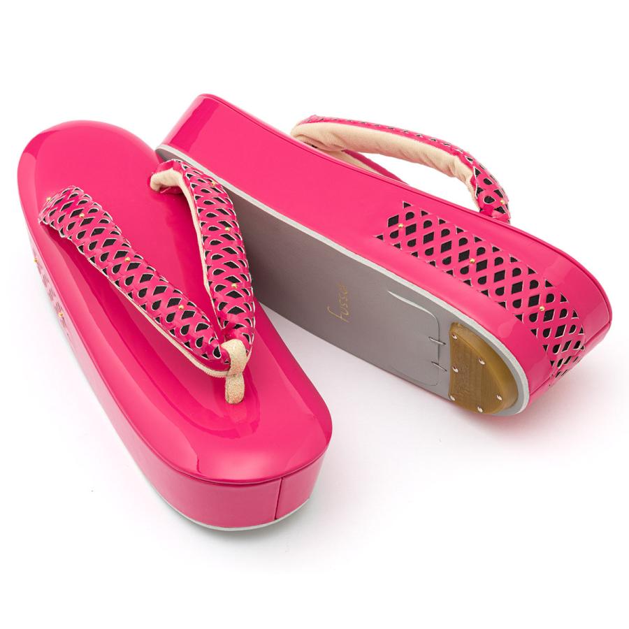 SOUBIEN（創美苑） 草履 成人式 レディース 厚底 振袖 fussa ピンク