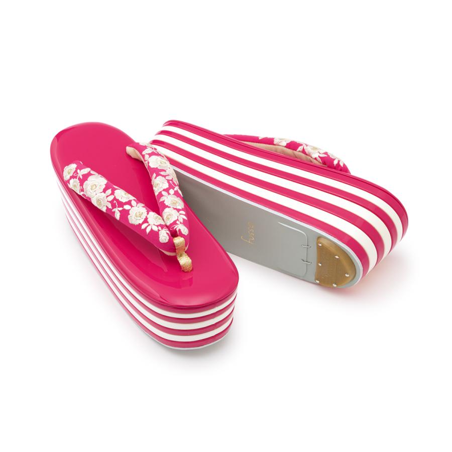 SOUBIEN（創美苑） 草履 成人式 レディース 厚底 振袖 fussa ピンク