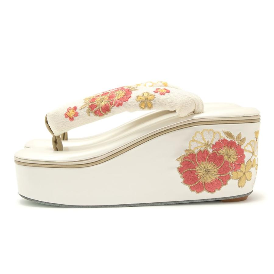 SOUBIEN（創美苑） 成人式 草履 厚底 レディース 振袖 白 パール