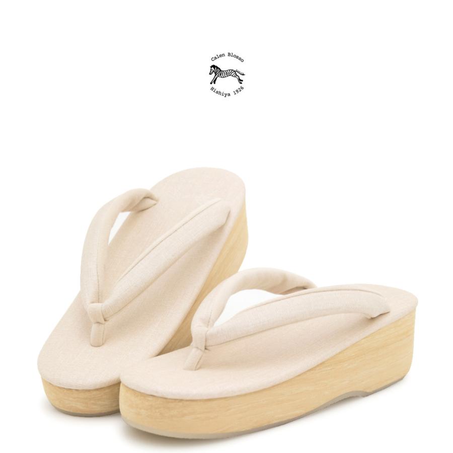 カレンブロッソ 草履 レディース カフェ草履 カフェぞうり 菱屋 Calen Blosso 白 アイボリー ラメ ぞうり ゾウリ 女性用 セミフォーマル 日本製 【Sサイズ】【Mサイズ】【Lサイズ】 SOUBIEN（創美苑） カフェぞうり 菱屋 カレンブロッソ Calen Blosso 白