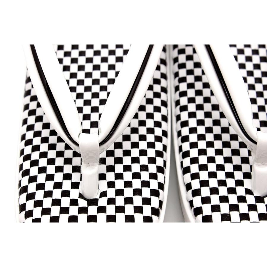 SOUBIEN（創美苑） 草履 ブランド 白梅謹製 白 ホワイト 黒 市松格子