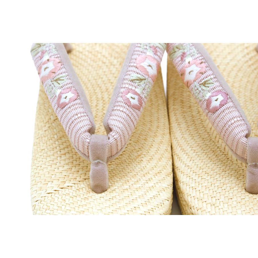 SOUBIEN（創美苑） 草履 レディース 女性 薄茶色 ベージュ 薄紫色