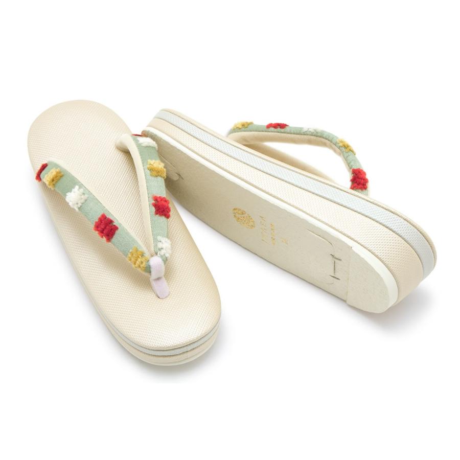 SOUBIEN（創美苑） 草履 レディース 女性 岩佐謹製 白茶色 ライト