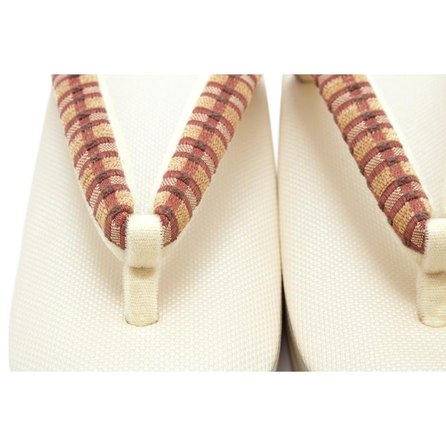 SOUBIEN（創美苑） 草履 レディース 女性 岩佐謹製 白茶色 ライト