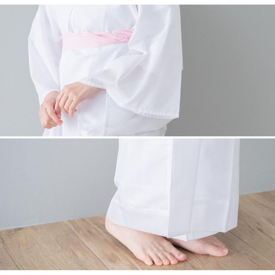 長襦袢 洗える 半襟 半衿 絽 盛夏 白 ホワイト カジュアル フォーマル じゅばん 仕立て上がり レディース 女性用 M L | SOUBIEN | 05
