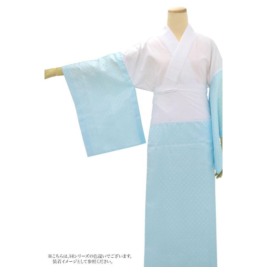 二部式長襦袢 桃色 ピンク 七宝 仕立て上がり 半衿付 衣紋ぬき付 半襦袢 裾除 小紋 和装小物 洗える長襦袢 着付け小物 | SOUBIEN | 03