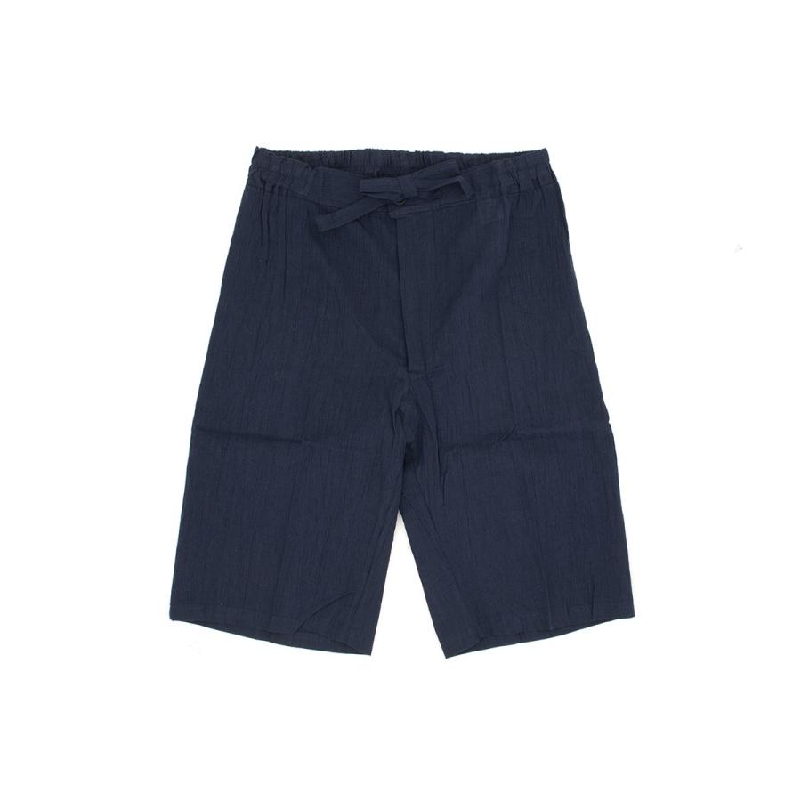 甚平 メンズ おしゃれ 父の日 紺 ネイビー 般若 綿麻 楊柳 ようりゅう 夏祭り 花火大会 男性用 カジュアル 日本製 【Mサイズ】 SOUBIEN（創美苑） メンズ甚平 紺 ネイビー 般若 綿麻 楊柳 ようりゅう