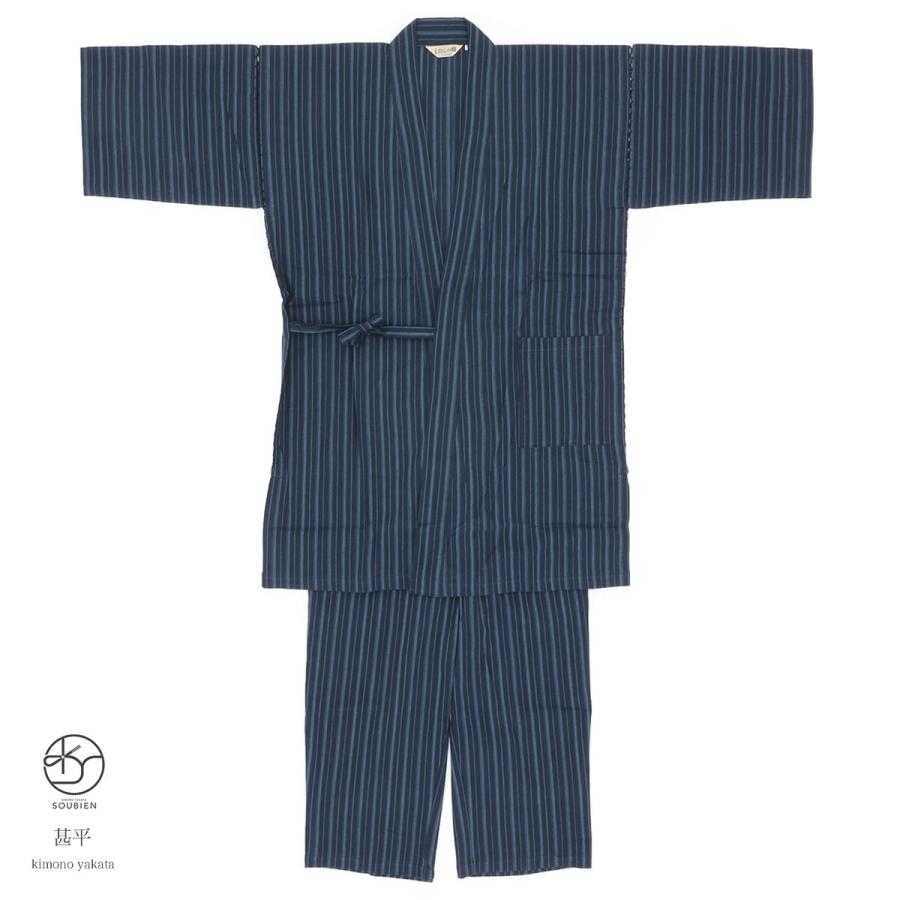 古布リメイク藍染印半纏バルーンパンツ 古布リメイク藍染印半纏