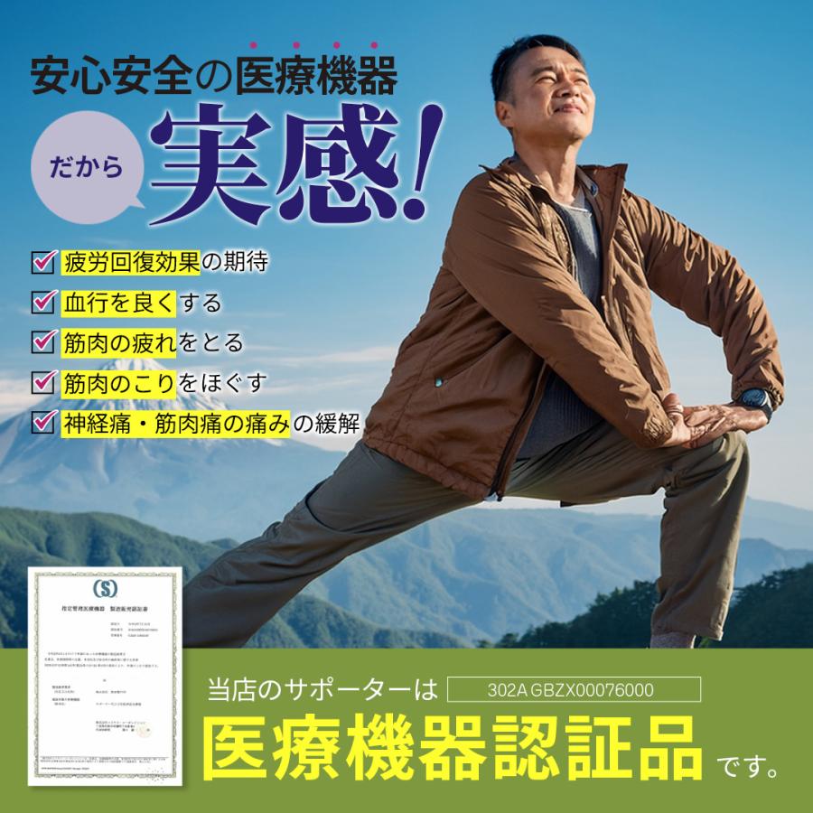 IHP-0210A 低周波治療器 膝 サポーター 低周波 ひざサポーター 温熱 温感 保温 電気治療 medi labo メディラボ プレゼント メーカー公式 爆買の画像
