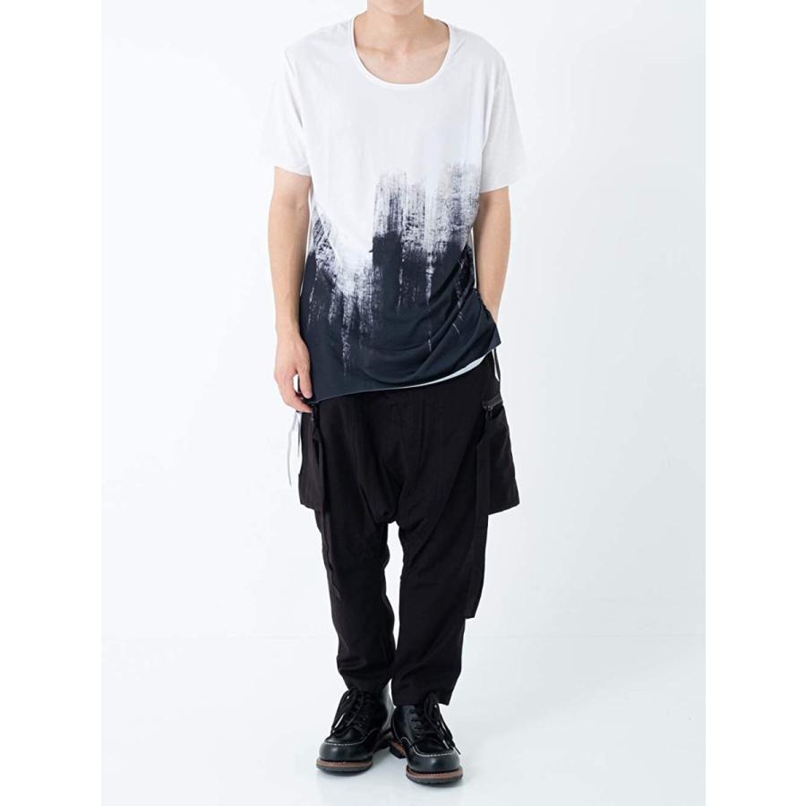 注目の アズスーパーソニック カットソー ロング丈 アシメ グランジプリント メンズ ホワイト F 残りわずか Clinicagastroservice Com Br