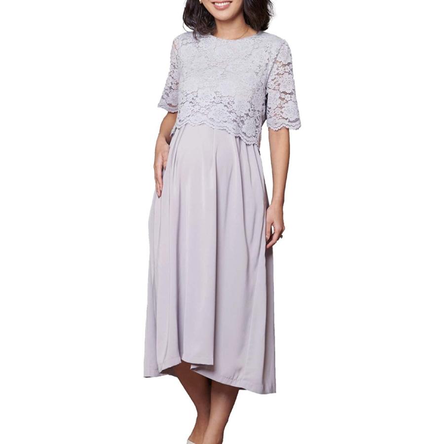 格安 Sweet Mommy マタニティワンピース 授乳服 総レース ロングドレス フォーマル 結婚式 Bタイプ コンビ グレー M 最新の激安 Mail Alrayan University Edu Ye