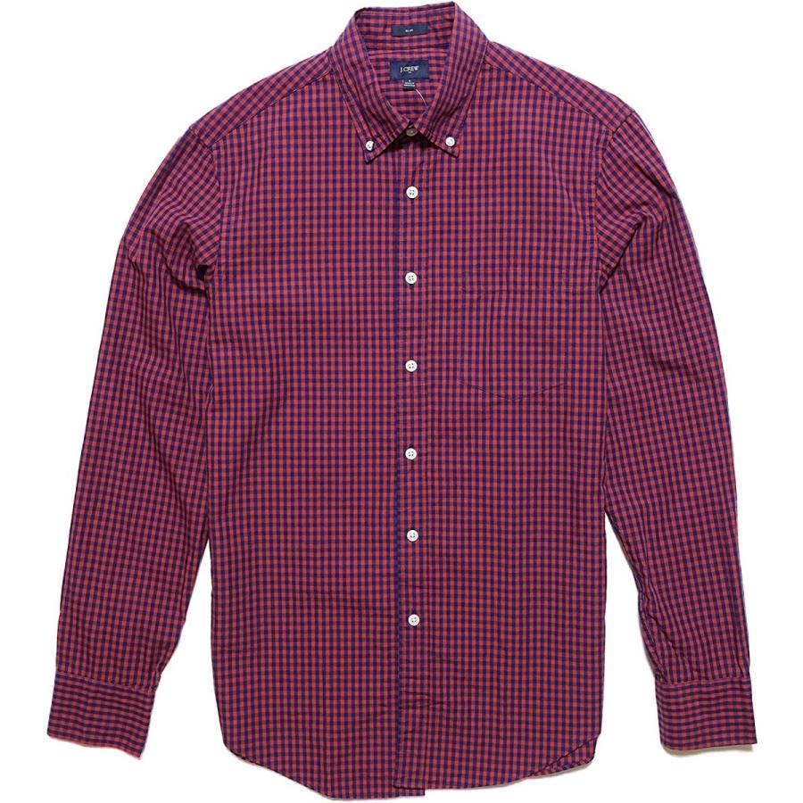 海外輸入 ジェイクルー J Crew メンズ Mens 長袖 シャツ Slim Washed Shirt In Mini Gingham ヘザー コースタル 21公式店舗 Www Mysmileteethwhitening Com