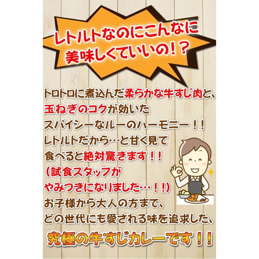 牛すじカレー 4袋 100％国産 牛すじ たまねぎ使用 中辛 惣菜 レトルト 送料無料 非常食 おつまみ 珍味 牛肉 ご飯のお供 贅沢｜sougous｜11