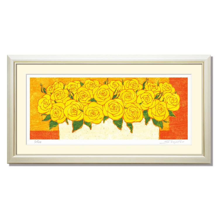 黄色い花　絵画 Amazon.co.jp: 手描き油絵 木村 咲 黄色い小花 F6 画家本人