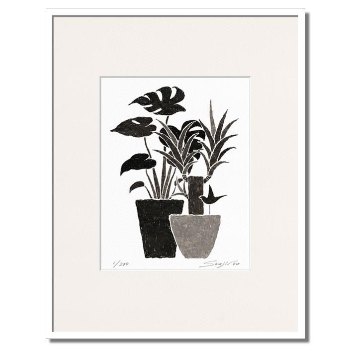 絵画 モノクロ 壁掛け インテリア 版画 アート おしゃれ ギフト 絵画 モンステラとユッカ 藤谷壮仁郎 Soujirou Art Mp 002 4 H Soujirou Art 通販 Yahoo ショッピング