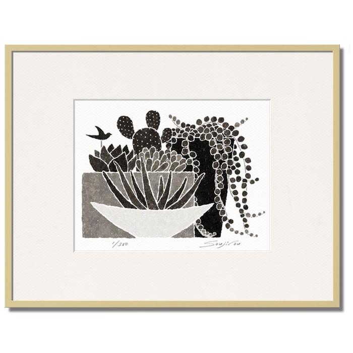 絵画 モノクロ 壁掛け インテリア 版画 アート おしゃれ ギフト 絵画 サンセベリアと多肉植物とグリーンネックレス 藤谷壮仁郎 Soujirou Art Mp 006 4 H Soujirou Art 通販 Yahoo ショッピング