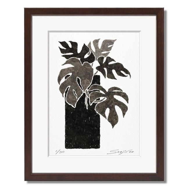 絵画 モノクロ インテリア 壁掛け 版画 アート おしゃれ ギフト 額入り