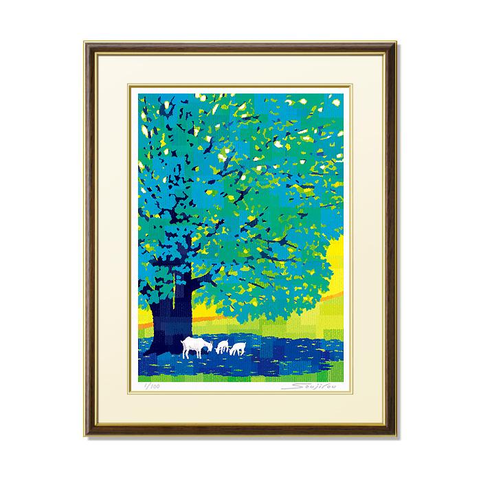 絵画 和風 壁掛け インテリア 版画 風景画 玄関 おしゃれ 額入り