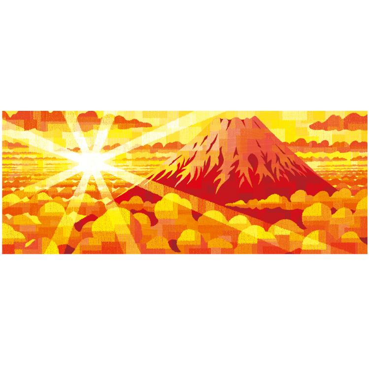 絵画 富士山 赤富士 和風 壁掛け インテリア 版画 風景画 風水