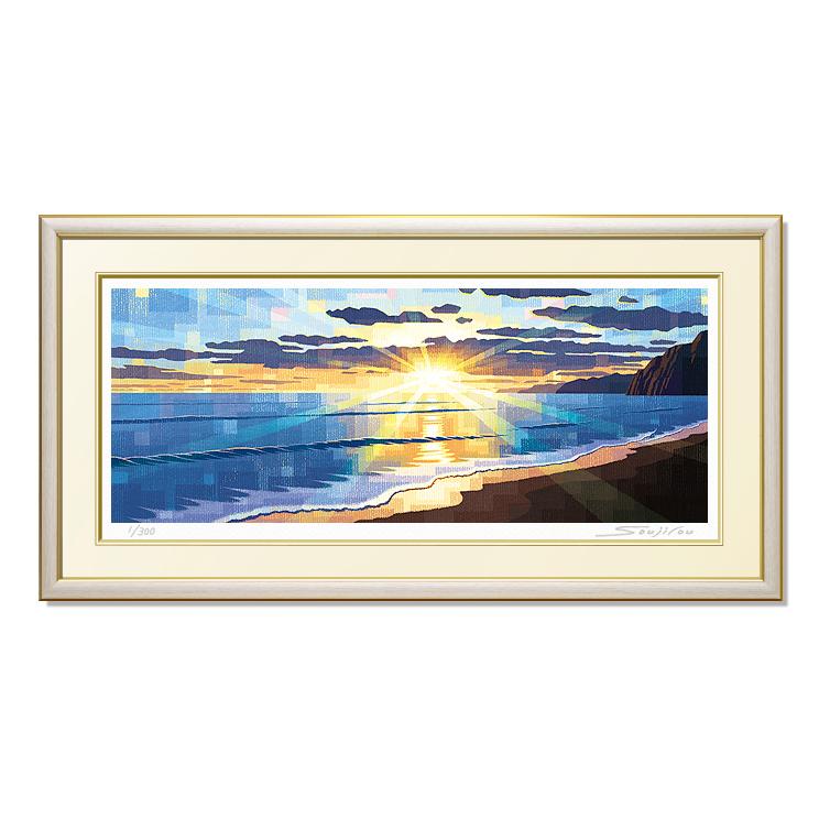 絵画 朝日 海 壁掛け インテリア 版画 風景画 風水 玄関 絵画 朝日 海 壁掛け インテリア 版画 風景画 風水 玄関