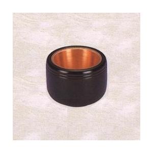 筒型香炉・3.5寸 タメ漆塗・千筋