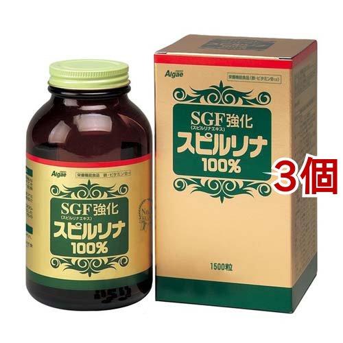 SGF強化スピルリナ100％ ( 約1500粒入×3個セット )/ ジャパンアルジェ