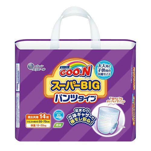 グーン Goo N スーパービッグ パンツタイプ 14枚入 6コセット グーン Goo N おむつ トイレ ケアグッズ オムツ 爽快ドラッグ 通販 Yahoo ショッピング