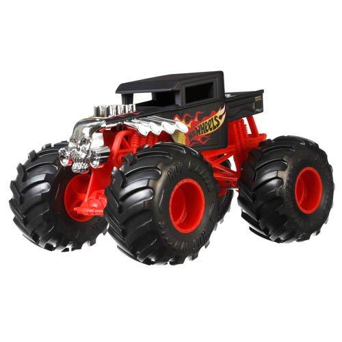ホットウィール　ボーンシェイカー　おかけん ホットウィール モンスタートラックビッグ ボーンシェイカー 1：24