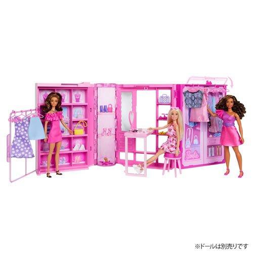 バービー おしゃれなピンクのドリームクローゼット ドール別売 HXD59