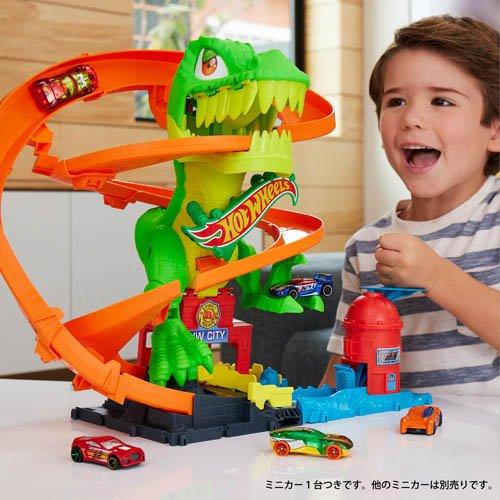ホットウィール T-レックス バトルプレイセット ミニカー1台付 JBM73