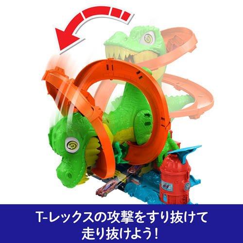 ホットウィール T-レックス バトルプレイセット ミニカー1台付 JBM73