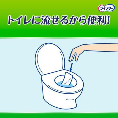 ライフリー ライフリーらくらくおしりふきトイレに流せる 介護用