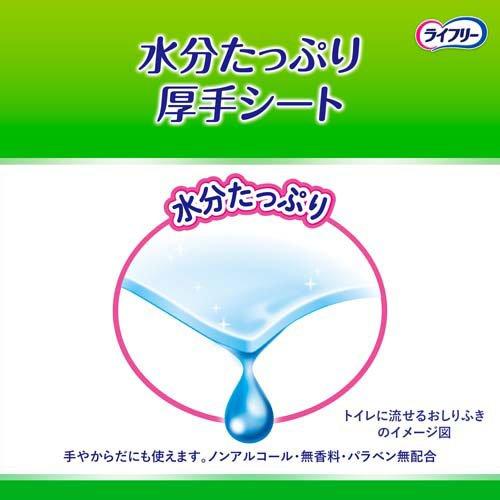 ライフリー ライフリーらくらくおしりふきトイレに流せる 介護用