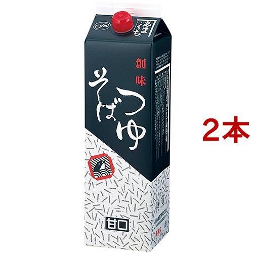 創味食品 そばつゆ 甘口 業務用 ( 1.8L*2コセット )/ 創味 : 爽快