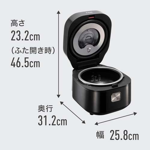 T-fal ザ・ライス 遠赤外線IH炊飯器 5.5合 ブラック RK8808JP ( 1個 )/ ティファール(T-fal) T-fal ザ・ライス 遠赤外線IH炊飯器 5.5合 ブラック RK8808JP ( 1個 )/ ティファール(T-fal)