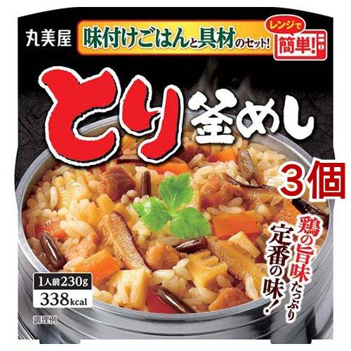 凄麺 丸美屋 とり釜めし カップヌードルBIG まとめ売り アミューズメント 丸美屋 とり釜めし 味付けごはん付き カップ ( 230g*3コセット