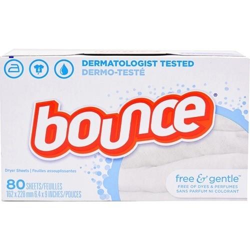 バウンス 柔軟剤シート フリージェントル 無香料 80枚入  バウンス(Bounce)