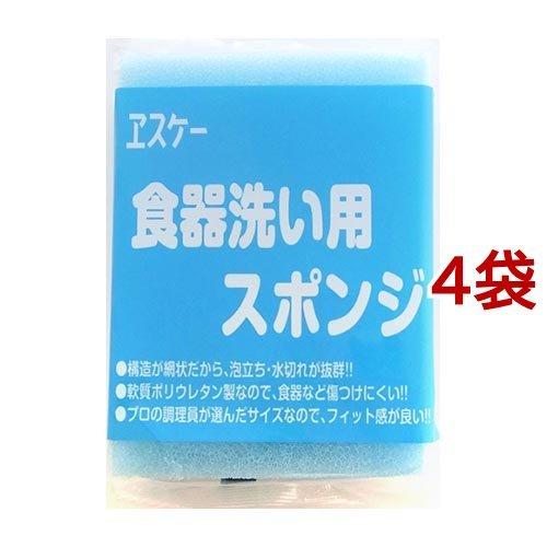ヱスケー石鹸 食器洗い用スポンジ ( 1コ入*4コセット ) : 爽快ドラッグ