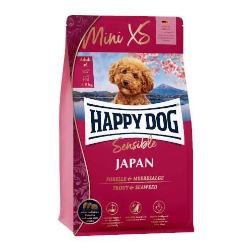 ハッピードッグ ミニ センシブルXSジャパン チキン、トラウト＆海藻