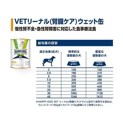 ハッピードッグ VET リーナル(腎臓ケア) ウェット缶 療法食 ( 400g